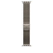 Apple Watch 49mm Loop:  Natural Titanium Milanese Loop - Small