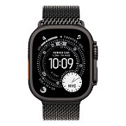 Apple Watch Ultra 3 GPS + Cellular 49mm Black Titanium Case with Black Titanium Milanese Loop - Medium