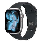 Apple Watch Series 11 GPS 46mm Space Grey Aluminium Case with Black Sport Band - S/M