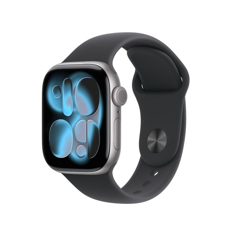 Apple Watch Series 11 GPS 42mm Space Grey Aluminium Case with Black Sport Band - S/M