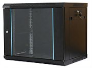 Rack 47U 800x800, montare pe podea, usa din sticla, panouri laterale detasabile si securizate , dezasamblat, culoare negru RAL 9004, DATEUP