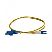 Patchcord FO SC/PC-LC/PC, SM OS2 9/125, manta LSZH 3.0mm, duplex 10m - Emtex