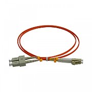 Patchcord FO SC/PC-LC/PC, MM OM2 50/125, manta LSZH 3.0mm, duplex 2m - Emtex