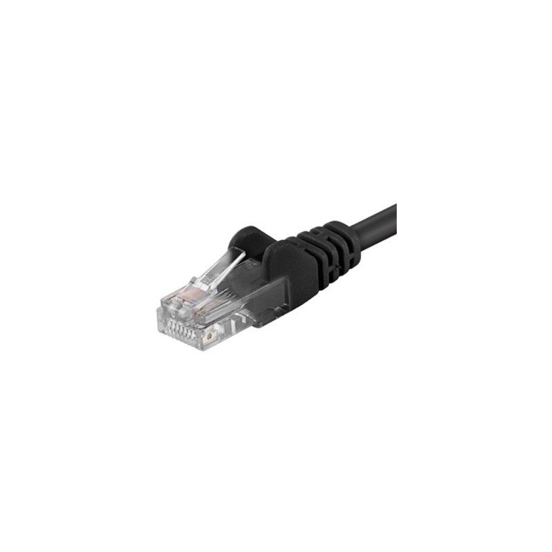 Patchcord UTP RJ45-RJ45 Cat.5e 0.5m, negru
