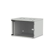 Rack 19'' 9U 540x400, de perete, dezasamblat, usa fata sticla, gri, capacitate 30kg, seria D-SOHO BASIC, DECKRO