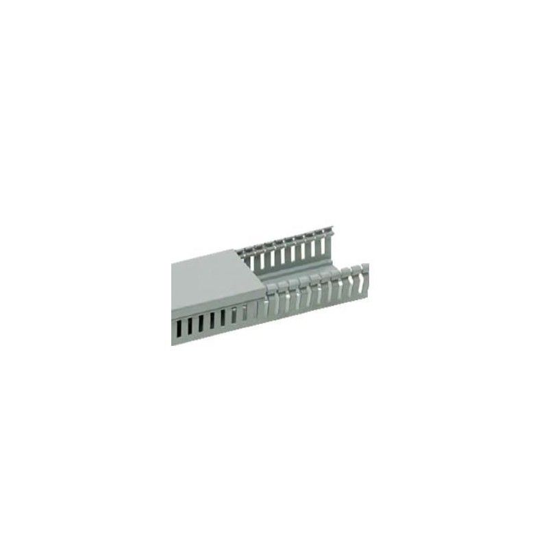 Canal cablu PVC perforat 60X40MM 2M/BUC, gri - Canalux