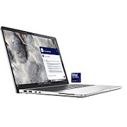 Laptop Dell Pro 16 Plus PB16250, 16 inch 1920 x 1200, Intel Core Ultra 7 - 255U (12 C / 14 T, 2.4 GHz - 5.2 GHz, 12 MB cache), 16 GB DDR5, 512 GB SSD, Intel Graphics, Windows 11 Pro Germana, Tastatura Germana, Gri/Aluminiu