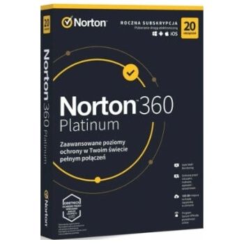 Norton 360 Platinum 20 Devices, 1 year, ESD