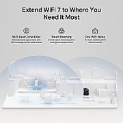 TP-Link BE3600 Network transmitter & receiver White 2500 Mbit/s