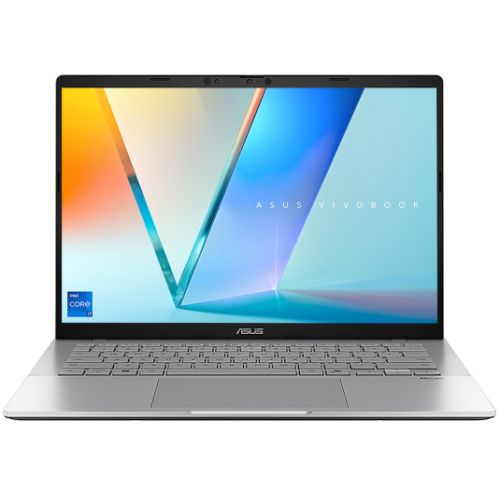 Laptop ASUS Vivobook S 14 S3407VA-LY077, 14 inch 1920 x 1200, Intel 210H (8 C / 12 T, 2.2 GHz - 4.8 GHz, 12 MB cache, 28 W), 16 GB DDR5, 1 TB SSD, Intel UHD Graphics, Fara sistem de operare, Tastatura English, Argintiu
