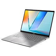 Laptop ASUS Vivobook S 14 S3407VA-LY077, 14 inch 1920 x 1200, Intel 210H (8 C / 12 T, 2.2 GHz - 4.8 GHz, 12 MB cache, 28 W), 16 GB DDR5, 1 TB SSD, Intel UHD Graphics, Fara sistem de operare, Tastatura English, Argintiu