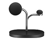 Samsung GP-PWU024WIABW mobile device charger Headset  Smartphone  Smartwatch Black  Silver USB Wireless charging Indoor