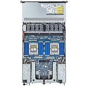 Server GIGABYTE R183-Z93, Rack 1U, fara procesor, 2 x AMD socket SP5  max 300 W, fara memorie, 4 x LFF, 2 x 1600 W