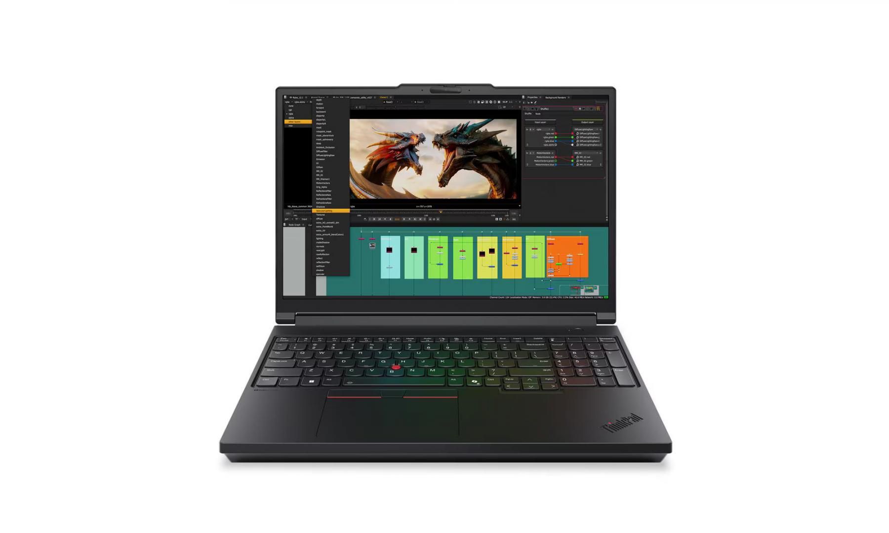 Laptop Lenovo ThinkPad P16 G3 21RQ000PRI, 16 inch 3840 x 2400, Intel Core Ultra 9 275HX (24 C / 24 T, 2.7 GHz - 5.4 GHz, 36 MB cache, N/A), 64 GB DDR5, 1 TB SSD, Nvidia RTX Pro 4000, Windows 11 Pro, Tastatura English (Euro), Black