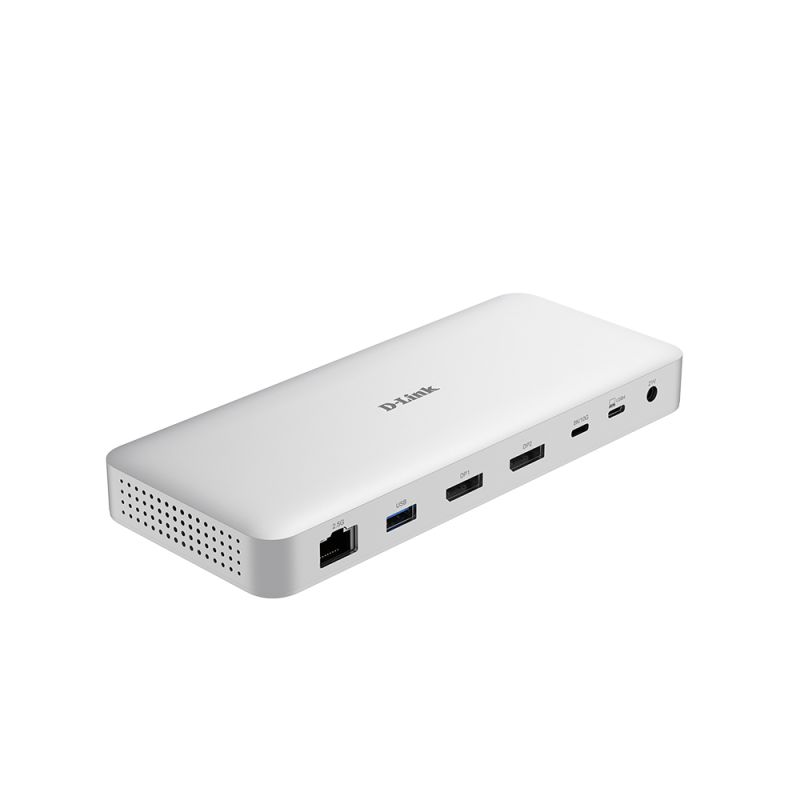 DOCKING STATION D-LINK, 9-in-1 USB 4, conectare PC Type-C, porturi: 2 x USB, 2 x USB Type-C 4.0, 2 x DP 1.4, 1 x USB Type-C 4.0 with DP 1.4, 1 x RJ45 (2.5 Gbps), USB Type-C cablu 50 cm, alb   DUF-901  (timbru verde 0.8 lei)