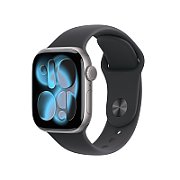 Apple Watch Series 11 space grey aluminium 42mm 4G black sport band Size M/L