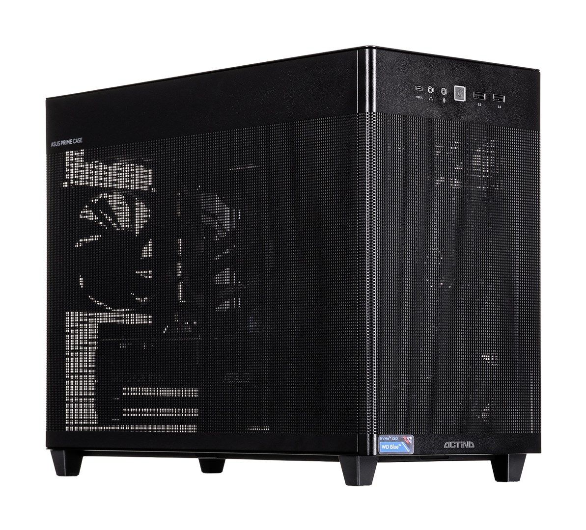 Desktop PC Actina KOMACNGIP0508, AMD Ryzen 5 9500 (6 C / 12 T, 3.8 GHz - 5 GHz), 32 GB RAM, 1 TB SSD, NVIDIA GeForce RTX 5060 Ti 8 GB, Fara sistem de operare