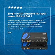 EXTENDER HDMI+USB-EX-100-4K-V2