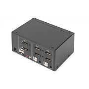 KVM Switch  2-port  4K  4xDP IN  2xDP OUT