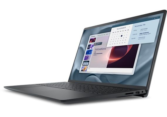 Laptop Dell Pro 15 Essential PV15250, 15.6 inch 1920 x 1080, Intel 1334U (10 C / 12 T, 1.3 GHz - 4.6 GHz, 12 MB cache, 55 W), 16 GB DDR5, 512 GB SSD, Intel UHD Graphics, Windows 11 Pro, Tastatura English International, Carbon Black