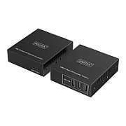 Extender prin cablu de pereche răsucită Cat.6A USB 3.1 Gen1 până la 100m, 3x USB-A, 1x USB-C până la 5 Gbps, 1x RJ45 (Gigabit Ethernet) - set (recepție/transmis