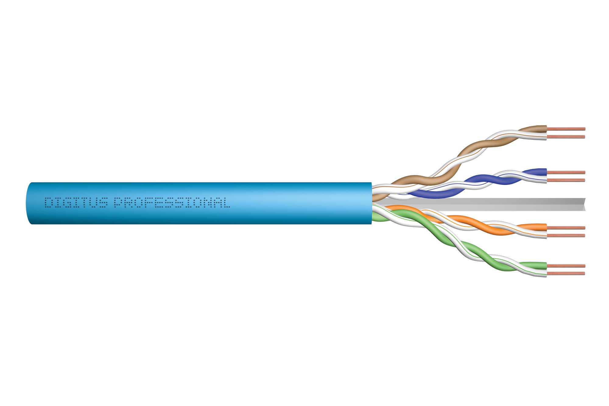 Digitus DK-1613-A-VH-5 cabluri de rețea Albastru 500 m Cat6a U/UTP (UTP)