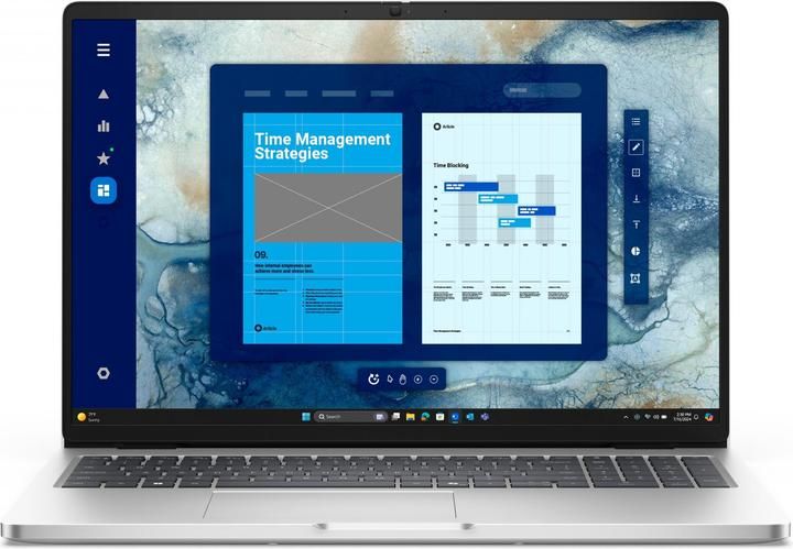 Laptop Dell Pro 16 PC16250 R6RT0, 16 inch 1920 x 1200, Intel 235U (12 C / 14 T, 2.0 GHz - 4.9 GHz, 12 MB cache, 15 W), 16 GB DDR5, 512 GB SSD, Intel Graphics, Windows 11 Pro, Tastatura Germana, Platinum Silver
