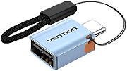 Adapter OTG USB 3.1 Vention USB-C do USB-A ze smyczą  stop aluminium
