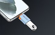 Adapter OTG USB 3.1 Vention USB-C do USB-A ze smyczą  stop aluminium