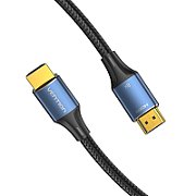 Vention Cotton Braided HDMI-A Male to Male HD Cable 8K 3M Blue Aluminum Alloy Type