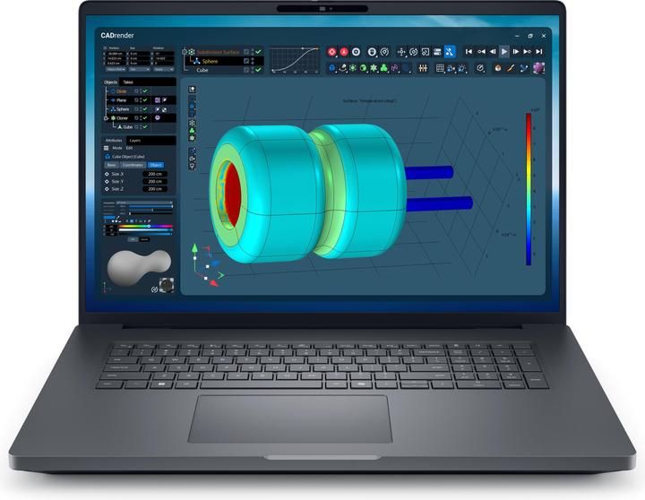 Laptop Dell Pro Max 18 Plus MB18250, 18 inch 2560 x 1600, Intel 265HX (20 C / 20 T, 2.3 GHz - 5.3 GHz, 36 MB cache), 32 GB RAM, 1 TB SSD, Nvidia RTX PRO 2000, Ubuntu