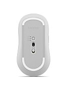 Mouse silentios Bluetooth Lenovo Yoga pana la 4000DPI tip: full size ambidextru senzor: IR optic numar de butoane: 6 (programabile) conectivitate: Bluetooth 5.3, se poate conecta la 3 dispozitive greutate: 88g compatibil cu Windows 10, Windows 11 include 1 x baterie de tip AA culoare: alb