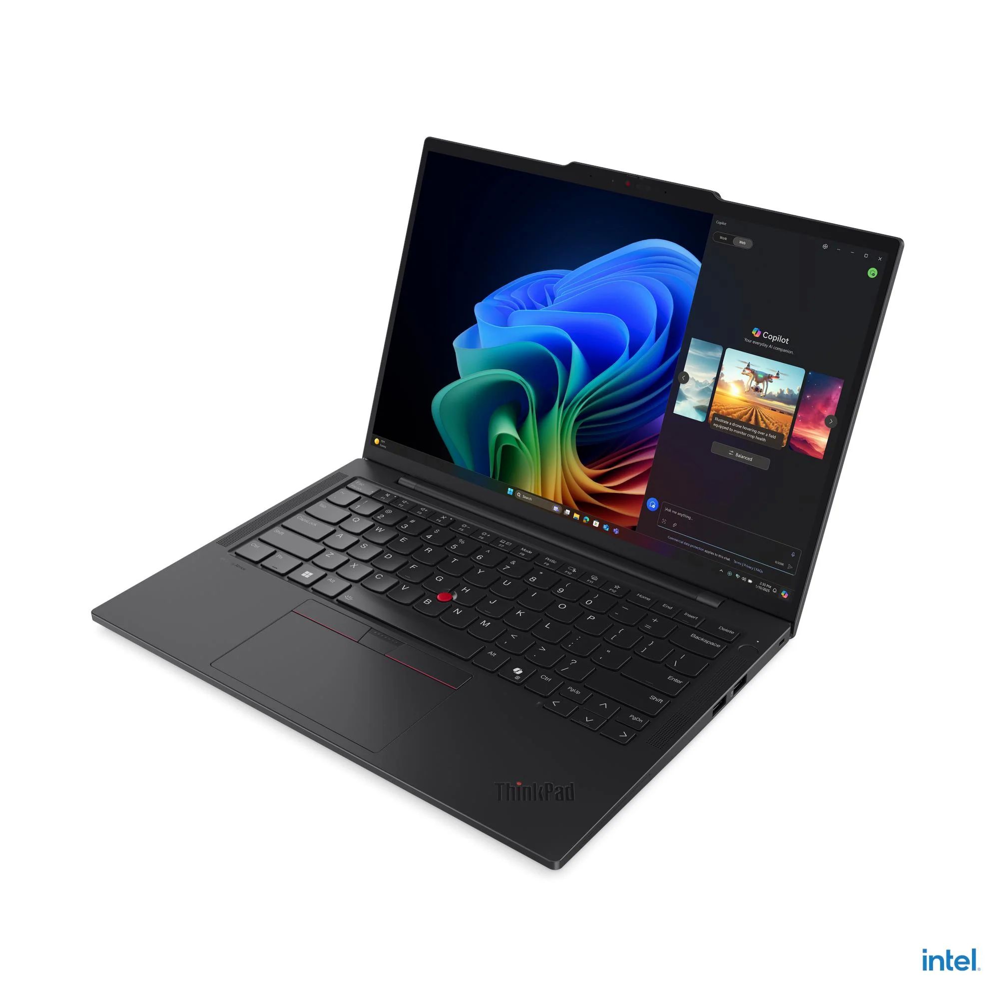 Laptop Lenovo ThinkPad T14s Gen 6, 14 inch 2880 x 1800 Touchscreen, Intel Ultra 7 265U (12 C / 14 T, 2.1 GHz - 5.3 GHz, 12 MB cache, 15 W), 64 GB LPDDR5X, 1 TB SSD, Intel Graphics, Windows 11 Pro, Tastatura International, Black