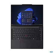 Laptop Lenovo ThinkPad T14s Gen 6, 14 inch 2880 x 1800 Touchscreen, Intel Ultra 7 265U (12 C / 14 T, 2.1 GHz - 5.3 GHz, 12 MB cache, 15 W), 64 GB LPDDR5X, 1 TB SSD, Intel Graphics, Windows 11 Pro, Tastatura International, Black