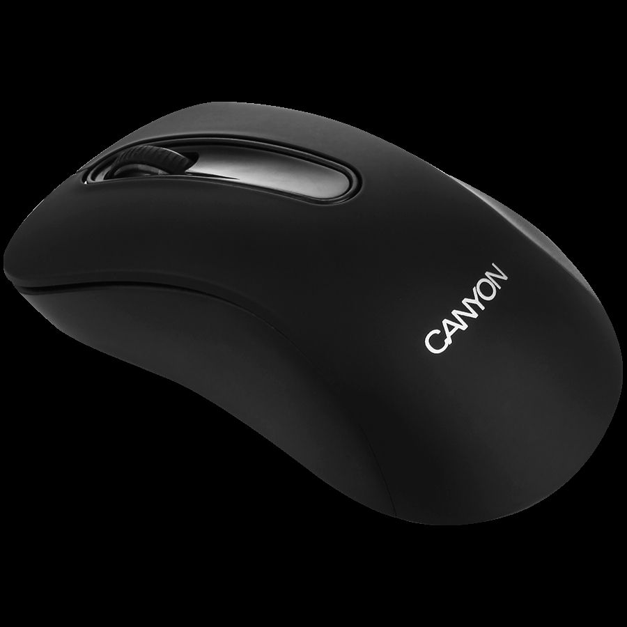 CANYON MW2 2.4GHz wireles Optical Mouse with 3 buttons, DPI 1200, Black, 108*65*38mm, 0.066kg_1