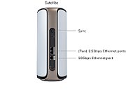 NETGEAR Orbi 970 Series Quad-Band WiFi 7 Quad-band (2.4 GHz / 5 GHz-1 / 5 GHz-2 / 6 GHz) Wi-Fi 6 (802.11ax) Gri 3 Intern