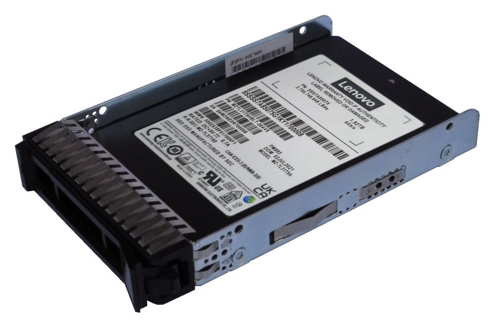 SSD server Lenovo ThinkSystem SFF Multi Vendor 3.84 TB, 2.5 inch, SATA 6G, V-NAND TLC, 3.4 DWPD, caddy Lenovo SFF
