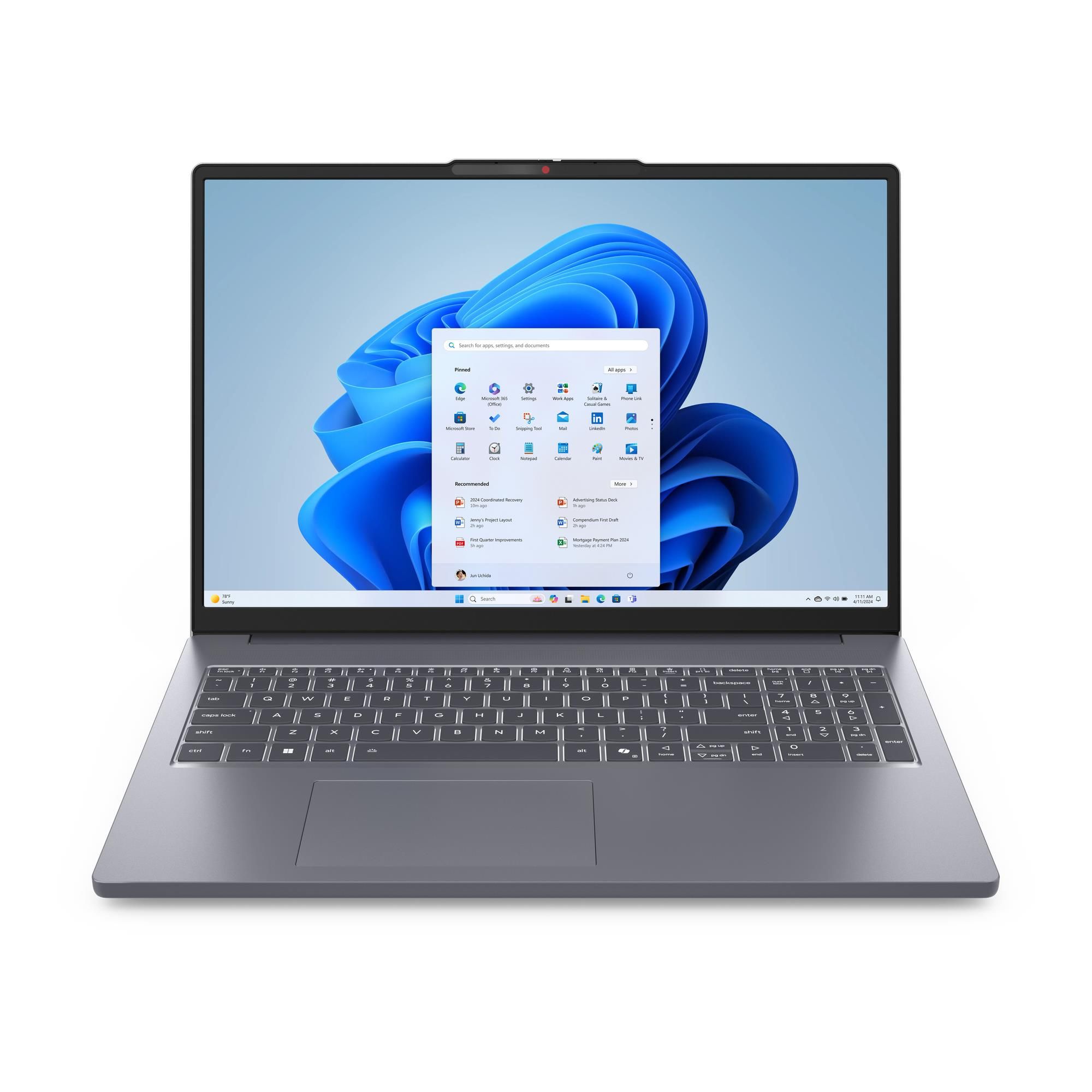 Laptop Lenovo IdeaPad Slim 3 16ARP10, 16 inch 1920 x 1200, AMD Ryzen 5 7535HS (6 C / 12 T, 3.3 GHZ - 4.55 GHz, 16 MB cache, 12 W), 16 GB DDR5, 512 GB SSD, AMD Radeon Graphics 660M, Free DOS, Luna Grey