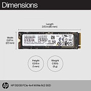 HP 512GB PCIe-4x4 NVMe M.2 G10 Dispozitiv de Stocare Solidă
