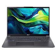 Laptop Acer Aspire 16 A16-71m-76jn, 16 inch 2048 x 1280, Intel Core Ultra 7 - 155H (16 C / 22 T, 2.5 GHz - 4.8 GHz, 24 MB cache, 28 W), 32 GB LPDDR5x, 1 TB SSD, Intel Arc Graphics, Fara sistem de operare, Tastatura English, Gri