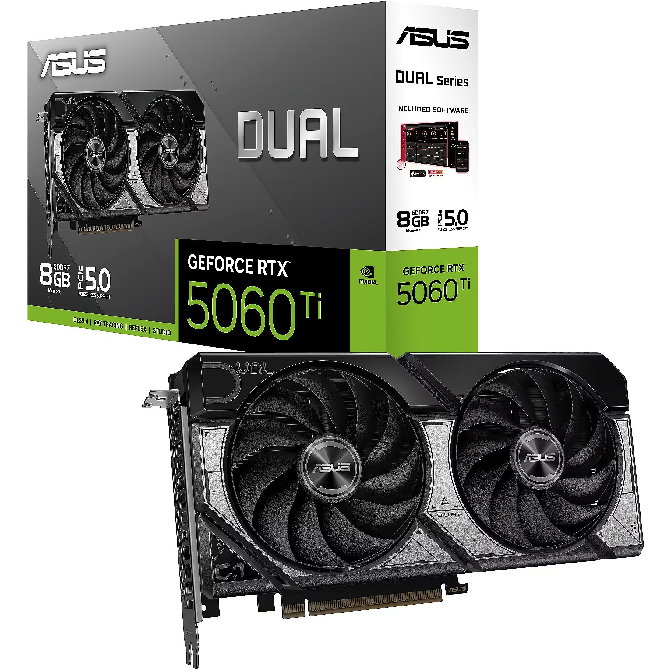 Placa video ASUS GeForce RTX 5060 Ti Dual 8 GB GDDR7 128 bit