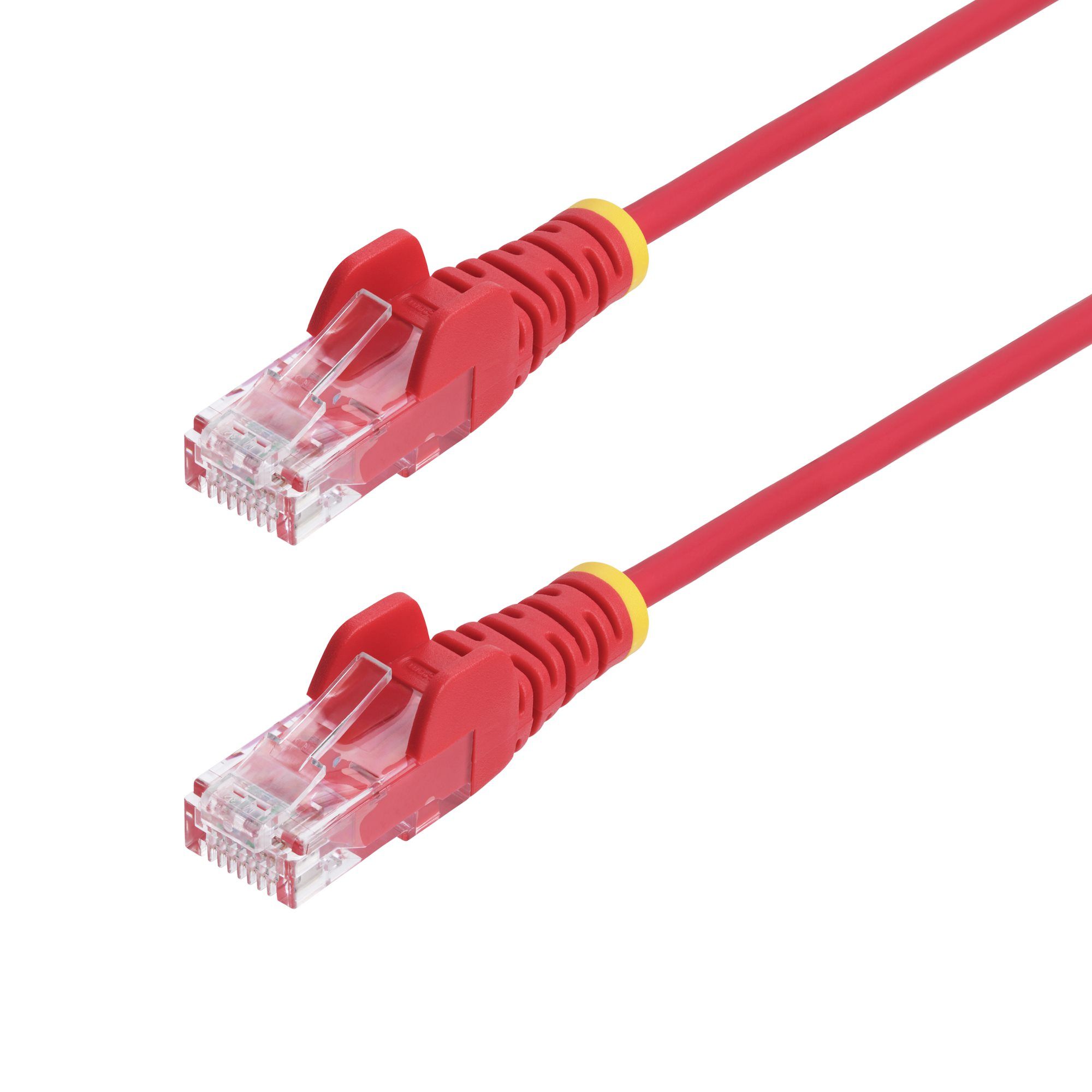 25CM RED SLIM CAT6 CABLE/SNAGLESS RJ45 UTP PATCH CABLE