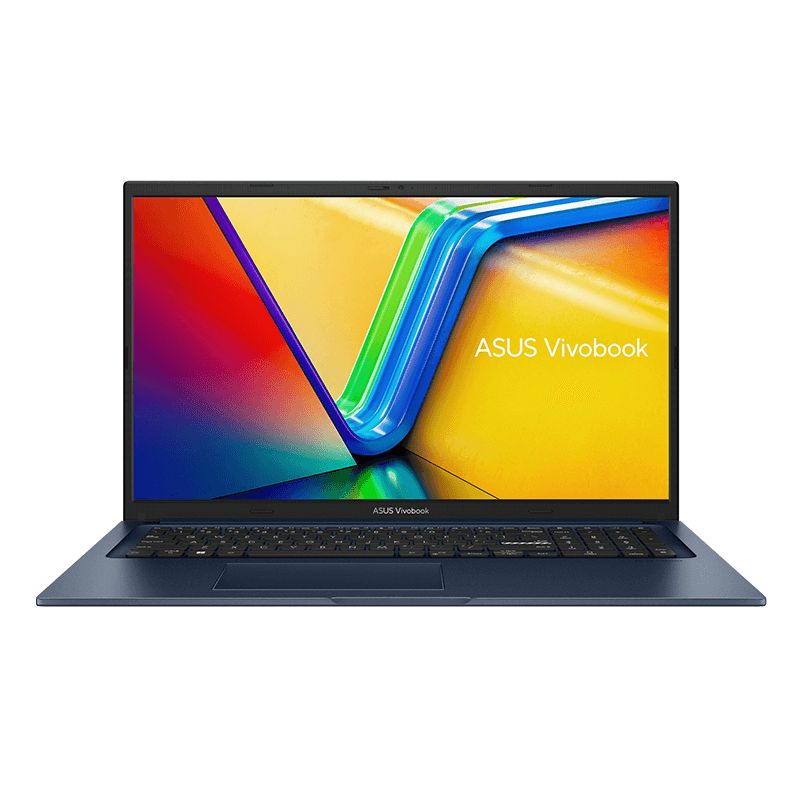 Laptop ASUS Vivobook 17 X1704VA-AU1093, 17.3 inch 1920 x 1080, Intel Core 7 150U (10 C / 12 T, 1.8 GHz - 5.4 GHz, 12 MB cache, 55 W), 16 GB DDR5, 1 TB SSD, Intel Graphics, Free DOS, Tastatura International, Quiet Blue