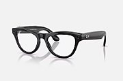Ray-Ban Meta Skyler AI Glasses Shiny Black/Transitions Amethyst