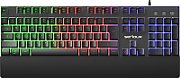 Tastatura gaming cu fir iluminata Serioux Nexor, interfata USB, numar de taste: 104, material ABS, anti-ghosting: 19 taste, lungime cablu 1.5m PVC, dimensiuni (LxAxH): 435.74 × 178.54 × 33.62 mm, negru