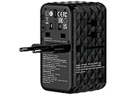 Adaptor universal Verbatim GaN III, Travel, 140W2xUSBC,PD 3.1&QC 4+,1xUSBC, PD 3.0&1xUSBA, QC 3.0
