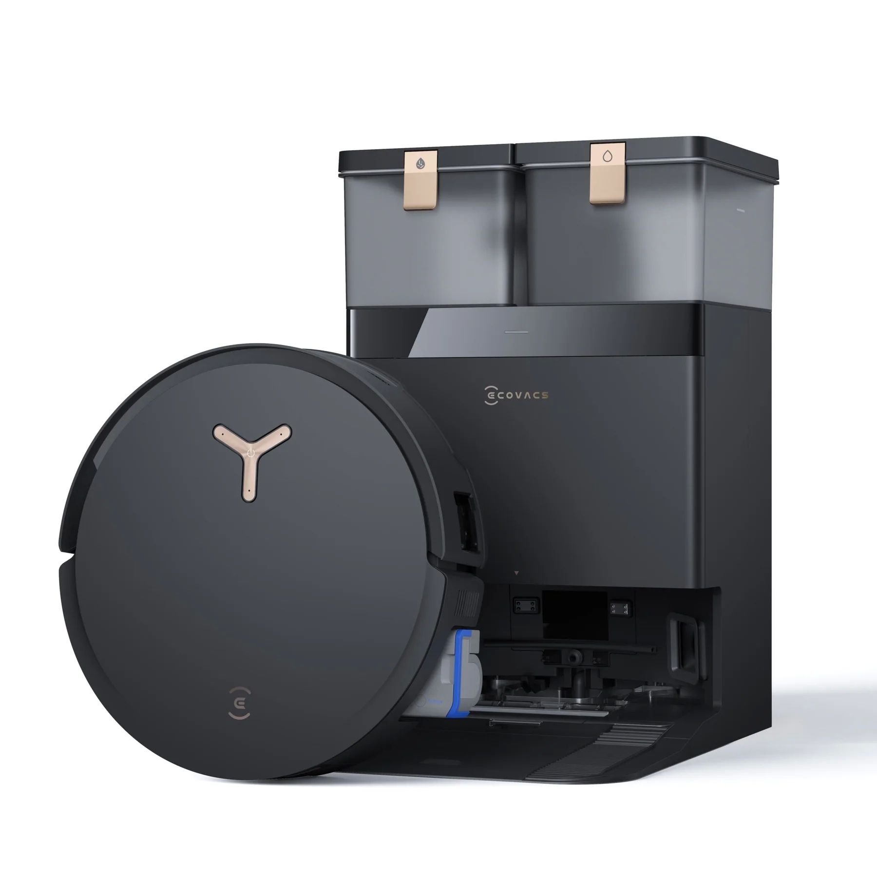 Aspirator robot DEEBOT X8 OMNI WHITE Ecovacs18000Pa,TruEdge 2.0&3D Edge Sensor,OZMO Roller