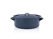 Cratita 15l cu capac Teget Finska Metalac email/36cm/15l