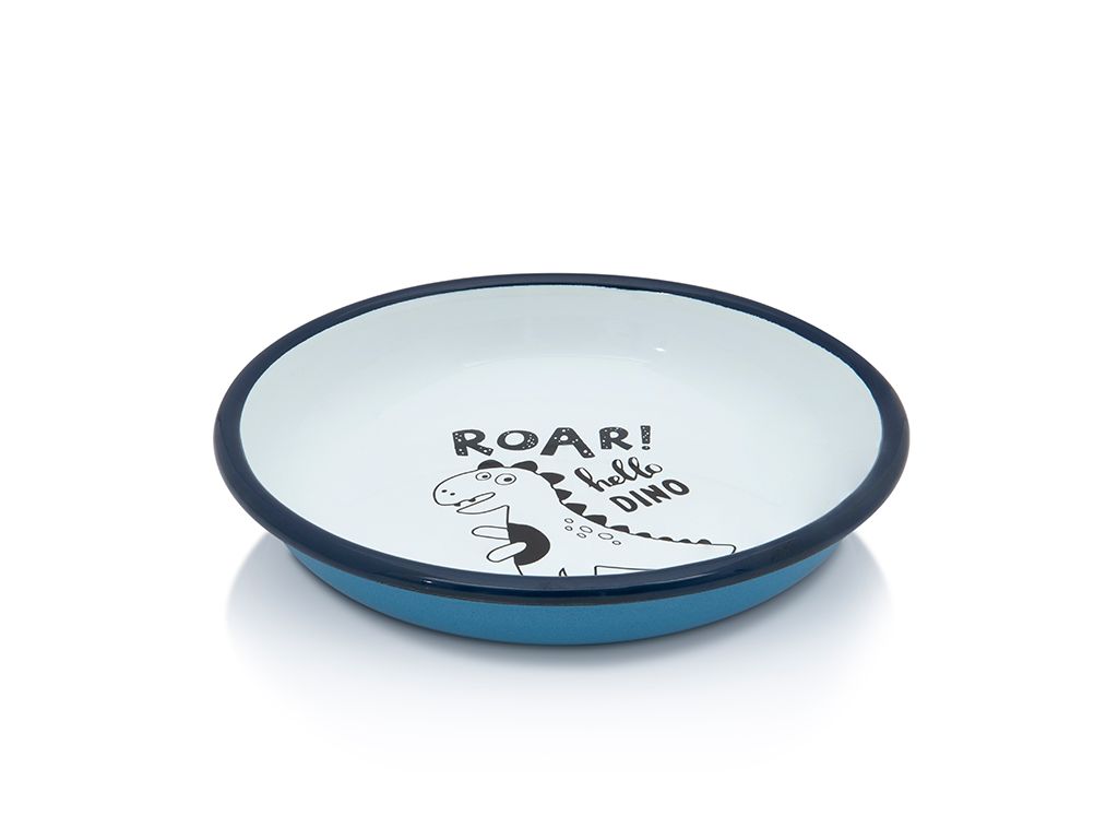 Farfurie adanca 0.75l Dino Metalac email/18cm/0.75l