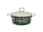 Cratita 4.75l cu capac sticla Golden Times Metalac email/24cm/4.75l